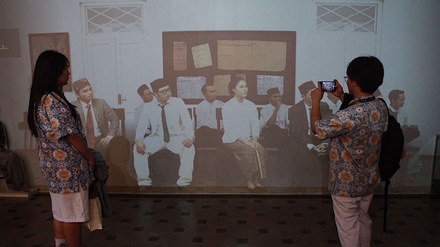 Sumpah yang diikrarkan menjadi catatan sejarah penting tentang tekad persatuan dan kesatuan bangsa Indonesia. (Bloomberg Technoz/Andrean Kristianto)