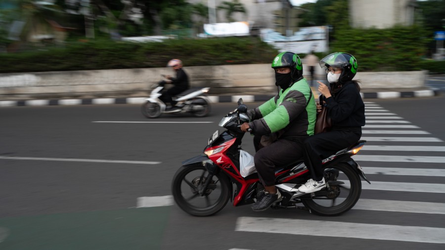 Layanan Gojek dari GOTO. (Bloomberg)