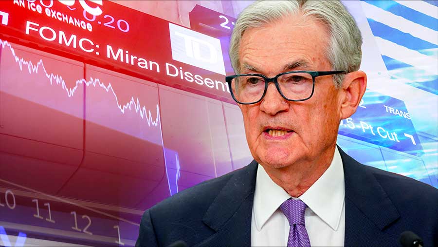 The Fed pangkas suku bunga 25 Bps jadi 3,75%-4% (Bloomberg)