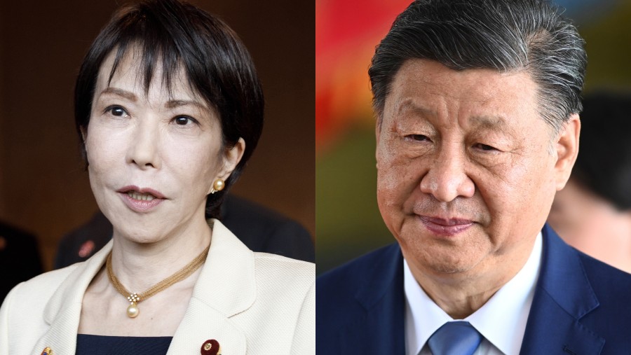 Presiden China Xi Jinping dan Perdana Menteri Jepang Sanae Takaichi. (Sumber: Bloomberg)