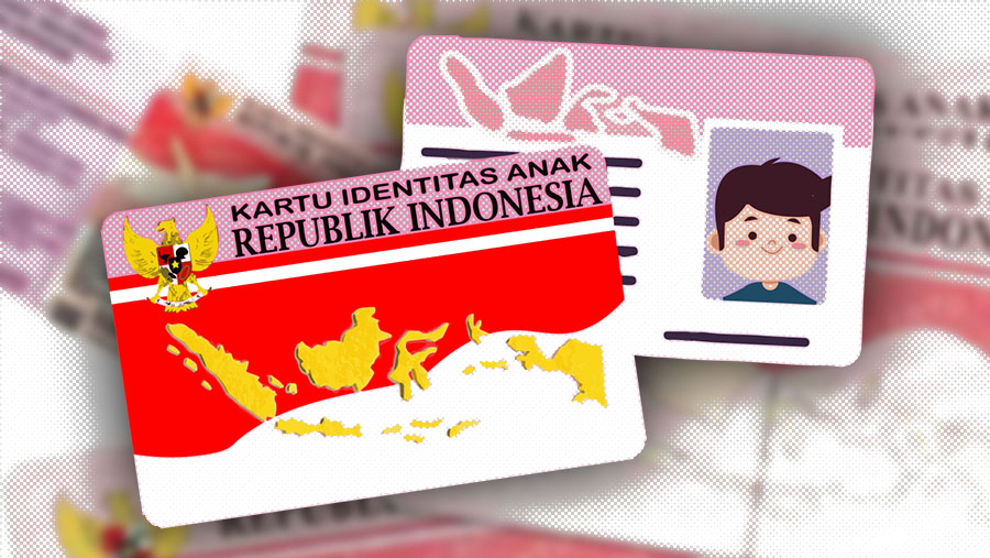 Ilustrasi Kartu Identitas Anak (Diolah)