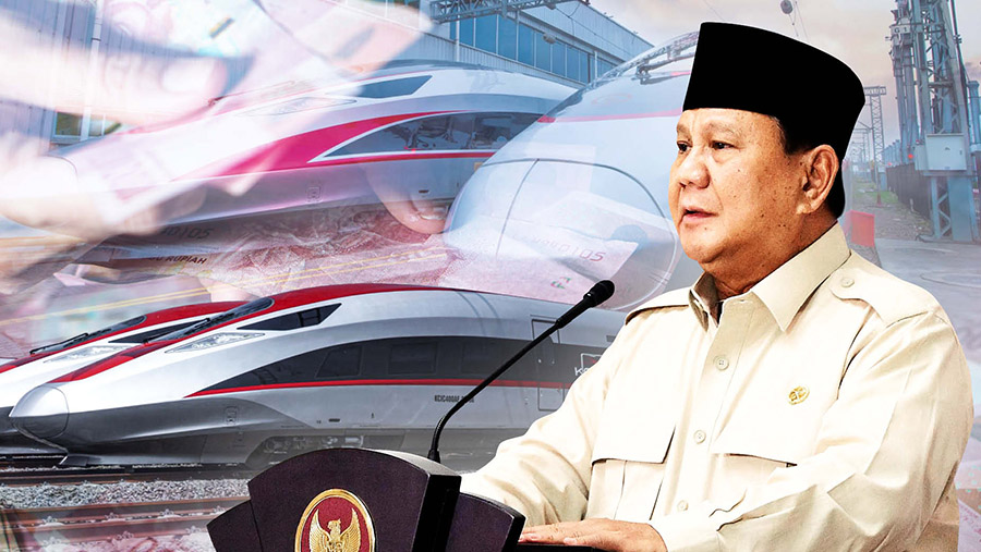 Prabowo Soal Whoosh Tidak Usah Ribut, Saya Tanggung Jawab (Foto: Diolah dari Berbagai Sumber)