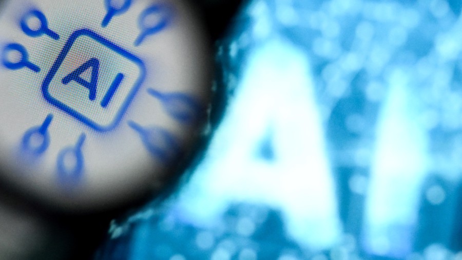 Ilustrasi teknologi AI. (Bloomberg)