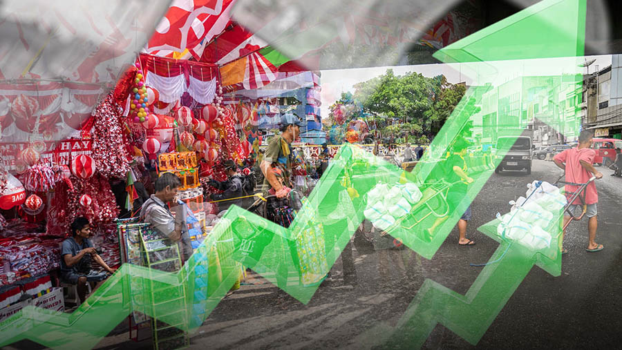 Ekonomi Indonesia Tumbuh 5,04%, Unggul dari Singapura dan China. (Diolah dari Berbagai Sumber)	