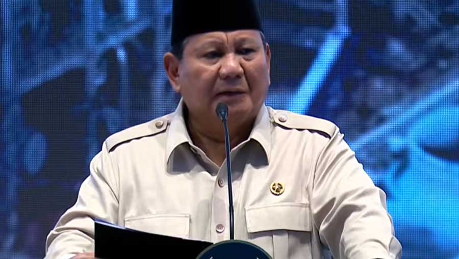 Presiden Prabowo Resmikan Pabrik Lotte Chemical Indonesia, Cilegon, (6/11/2025). (Tangkapan layar Youtube Sekretariat Presiden)