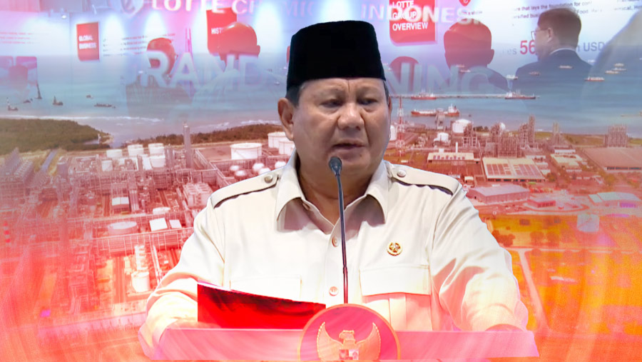 Prabowo Resmikan Pabrik Lotte Chem, Bisa Tekan Impor Migas Rp23 T (Diolah)