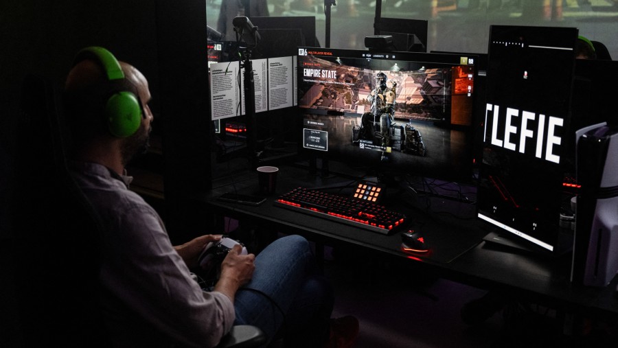 Ilustrasi permainan game online. (Bloomberg)