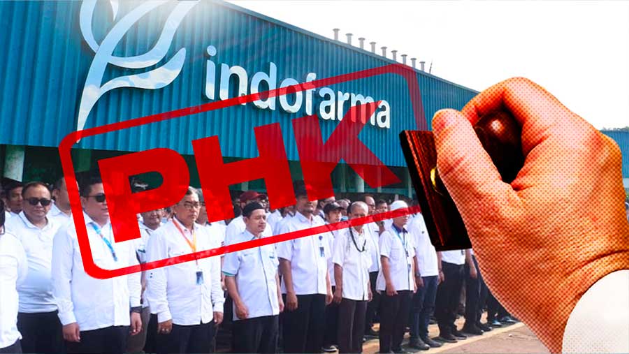 Indofarma PHK Ratusan Karyawan, Tinggal 21 Orang per September 2025. (Diolah dari Berbagai Sumber)