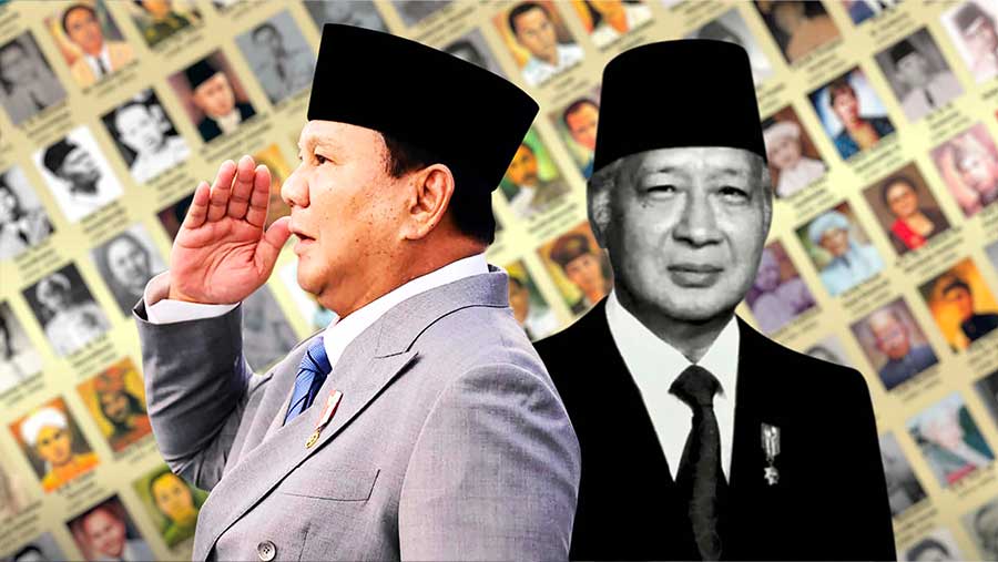 Presiden Umumkan 10 Pahlawan Nasional Baru, Nama Soeharto jadi Sorotan jord, yu. Foto: Diolah dari Berbagai Sumber