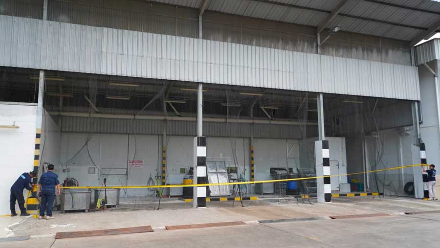 Kawasan Industri di Cikande yang terapapar radioaktif Cs-137 (Dok. Kemenlh RI)