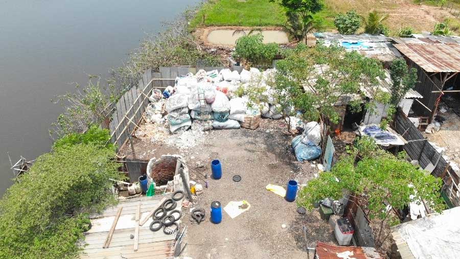 Kawasan Industri di Cikande yang terapapar radioaktif Cs-137 (Dok. Kemenlh RI)