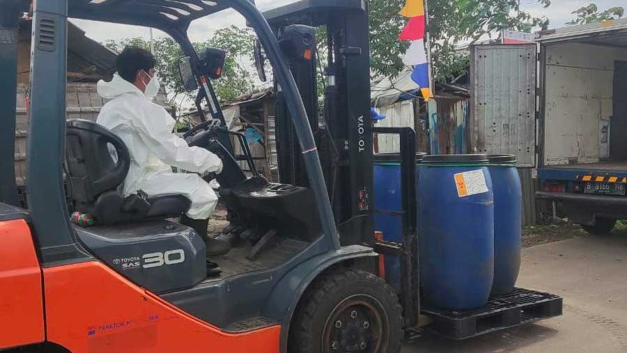 Kawasan Industri di Cikande yang terapapar radioaktif Cs-137 (Dok. Kemenlh RI)