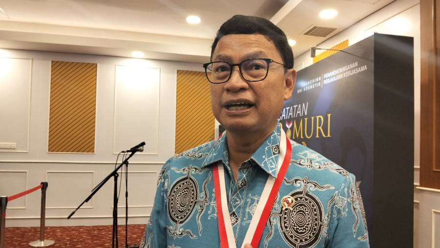 Kepala BPOM Taruna Ikrar di Gedung BPOM, Jakarta Pusat, Jumat (14/11).