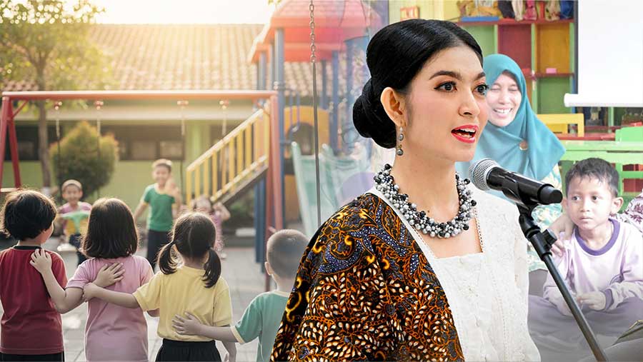 Selvi Gibran Apresiasi Guru Paud, Hingga Ajak Tidak Membandingkan Anak. (Diolah dari Berbagai Sumber)