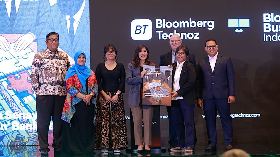 Peluncuran Bloomberg Businessweek Indonesia di Jakarta, Kamis (20/11/2025). (Bloomberg Technoz/Andrean Kristianto)