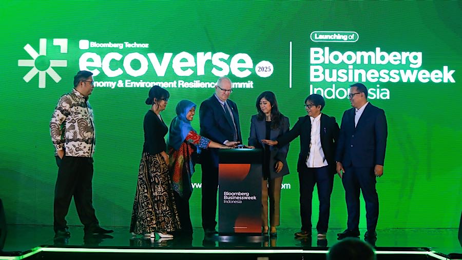 Peluncuran Bloomberg Businessweek Indonesia di Jakarta, Kamis (20/11/2025). (Bloomberg Technoz/Andrean Kristianto)