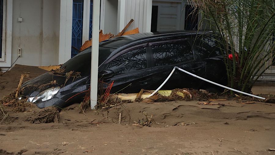 Banjir Bandang di Kota Padang, Sumatra Barar. (Dok BNPB)