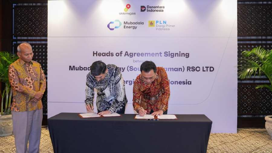 HoA PLN EPI dan Mubadala Energy. Dok: PLN Energi Primer Indonesia