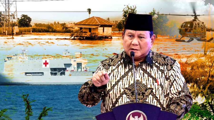 Presiden kerahkan seluruh kekuatan nasional, atasi banjir dan longsor di Sumatra (Diolah)