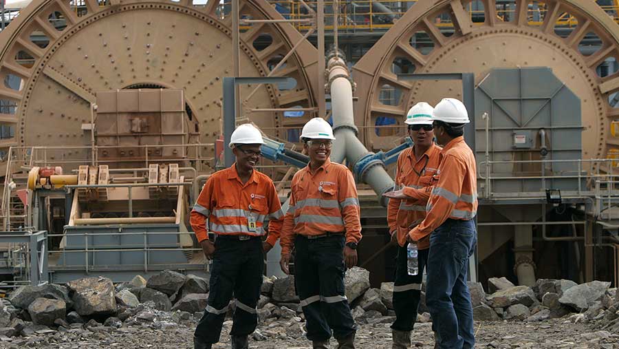 Tambang emas dan perak Martabe milik G-Resources Group Ltd. (Dadang Tri/Bloomberg)