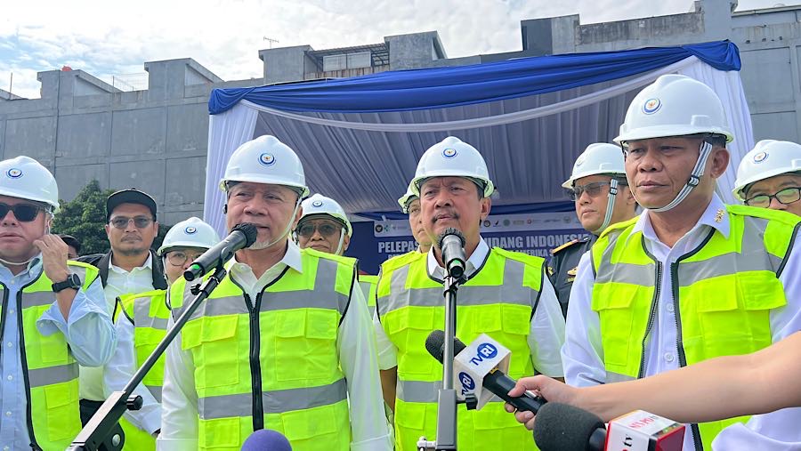 RI Lepas Udang ke AS, Rabu (3/12/2025)(Bloomberg Technoz/ Mis Fransiska)