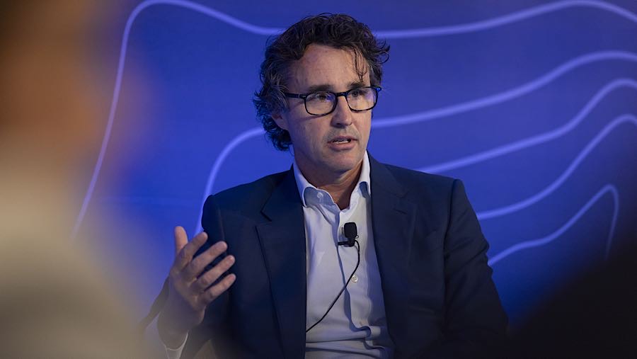 CEO Rio Tinto Group, Simon Trott di Perth, Australia, Rabu (21/5/2025).  ( Matt Jelonek/Bloomberg)