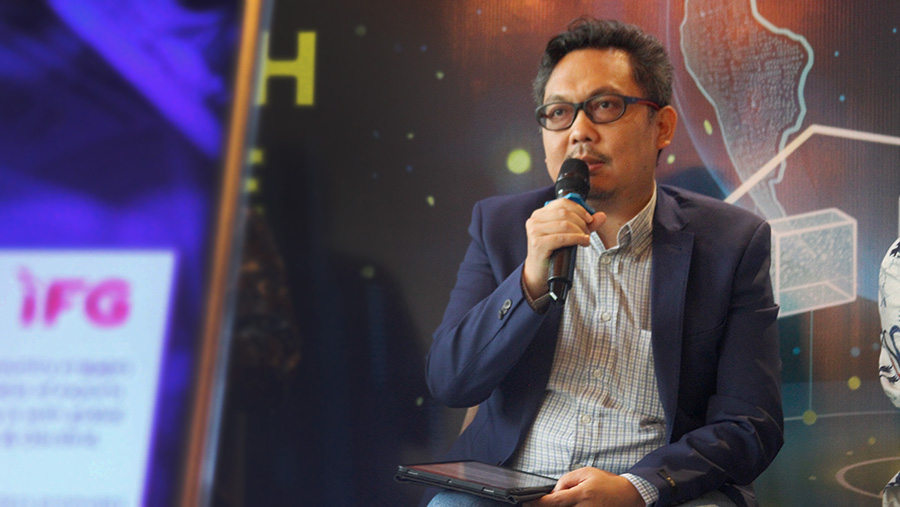 Ibrahim Kholilul Rohman, Head of IFG Progress (Bloomberg Technoz/Arie Pratama)