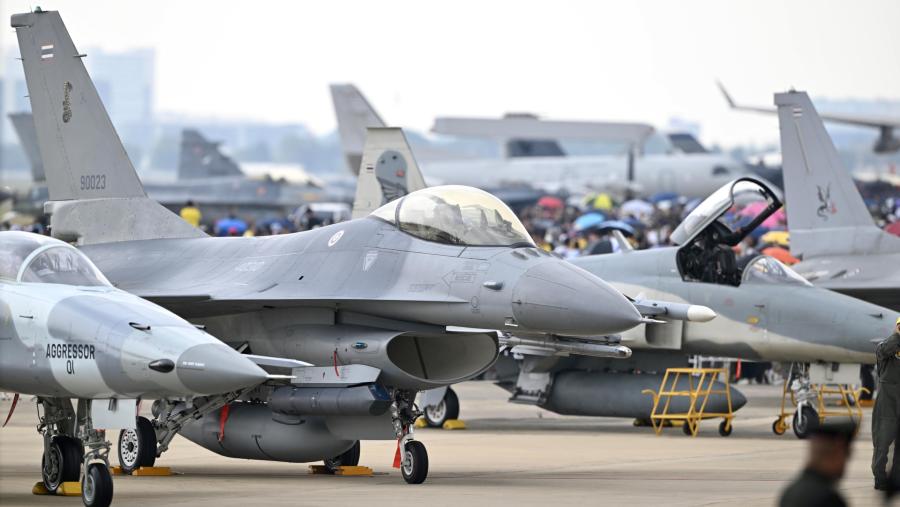 Pesawat tempur Thailand. (Bloomberg)