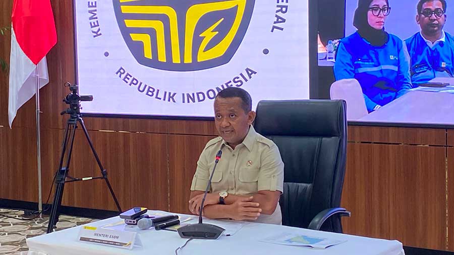 Menteri ESDM Bahlil Lahadalia (Bloomberg Technoz/Azura Yumna)