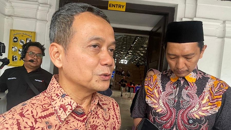 Senior Director Oil, Gas, Petrochemical BPI Danantara Wiko Migantoro di Jakarta, Rabu (10/12/2025). (Bloomberg Technoz/Azura Yumna)
