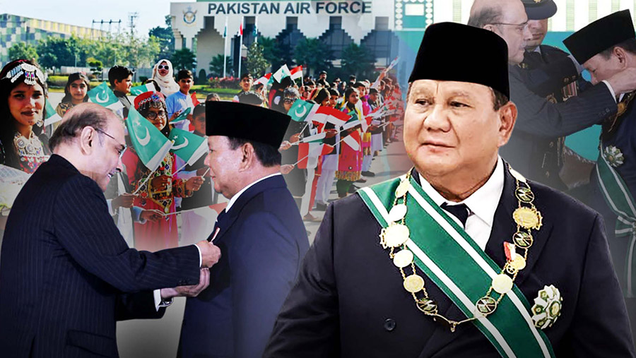 Presiden Prabowo Menerima Anugerah Tertinggi Pemerintah Pakistan (Foto: BPMI Setpres)
