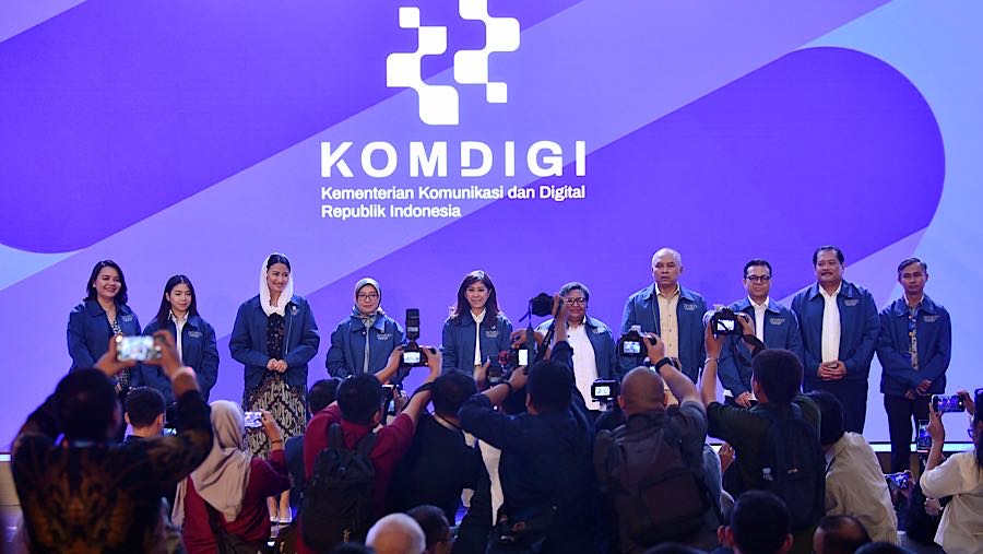 Menkomdigi Meutya Hafid saat Deklarasi Arah Indonesia Digital. (dok. Humas Komdigi)