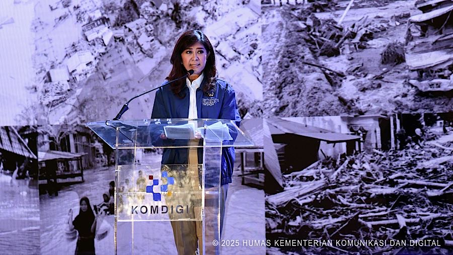Menkomdigi Meutya Hafid saat Deklarasi Arah Indonesia Digital. (dok. Humas Komdigi)