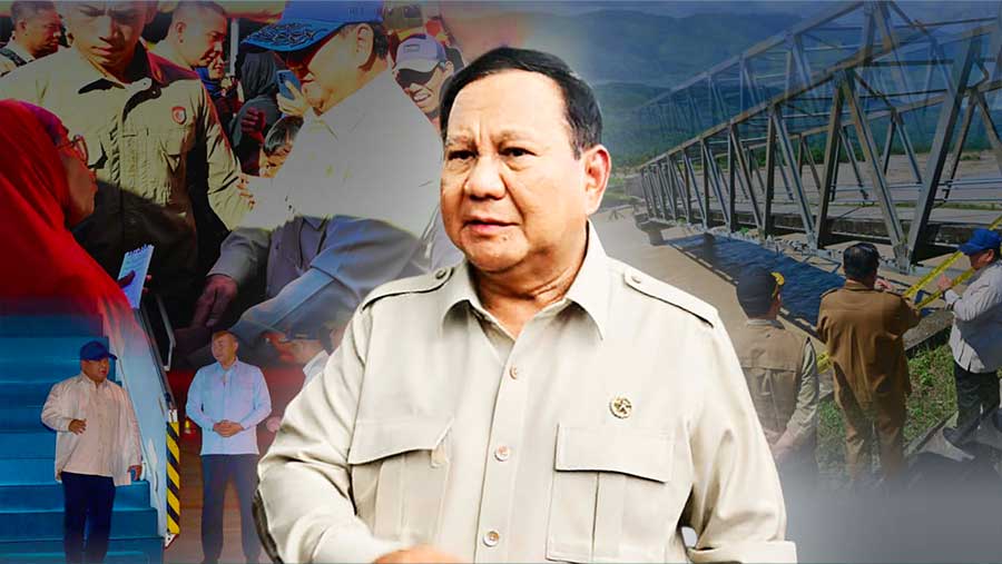 Usai Temui Putin, Presiden Prabowo Langsung Cek Lokasi Bencana di Sumatra Utara. (Diolah dari Berbagai Sumber)