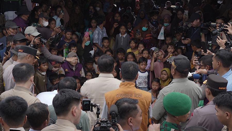 Prabowo juga berpesan kepada seluruh masyarakat, khususnya di Aceh, untuk selalu menjaga lingkungan dan alam. (dok. Badan Komunikasi Kepresidenan)