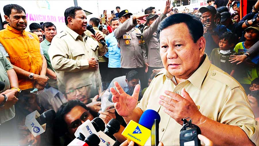 Prabowo Kunjungan ke Aceh, Pesan Jaga Lingkungan, Ingatkan Pemda Waspada. (Diolah berbagai sumber)