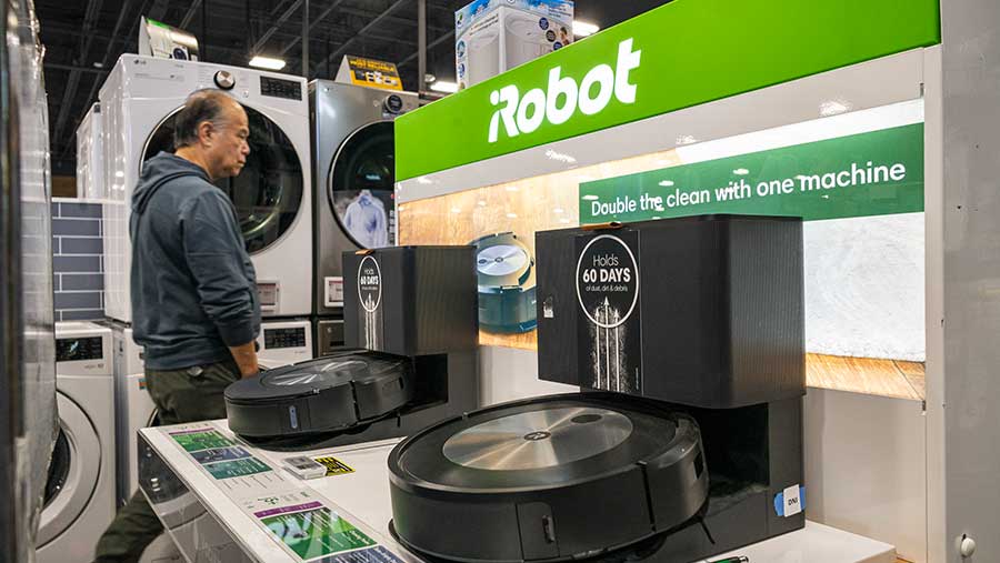 Robot penyapu Roomba. (David Paul Morris/Bloomberg)