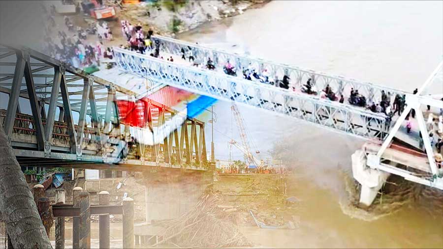 Jembatan Teupin Mane, Bireuen, Selesai Diperbaiki, Jadi Akses Utama. (Diolah dari Berbagai Sumber)