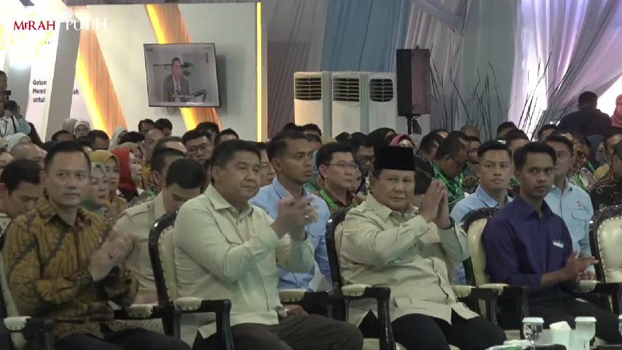 Presiden Prabowo Subianto dalam akad massal KPR FLPP dan serah terima kunci sebanyak 50.030 unit rumah di Banten. Youtube Sekretariat Presiden