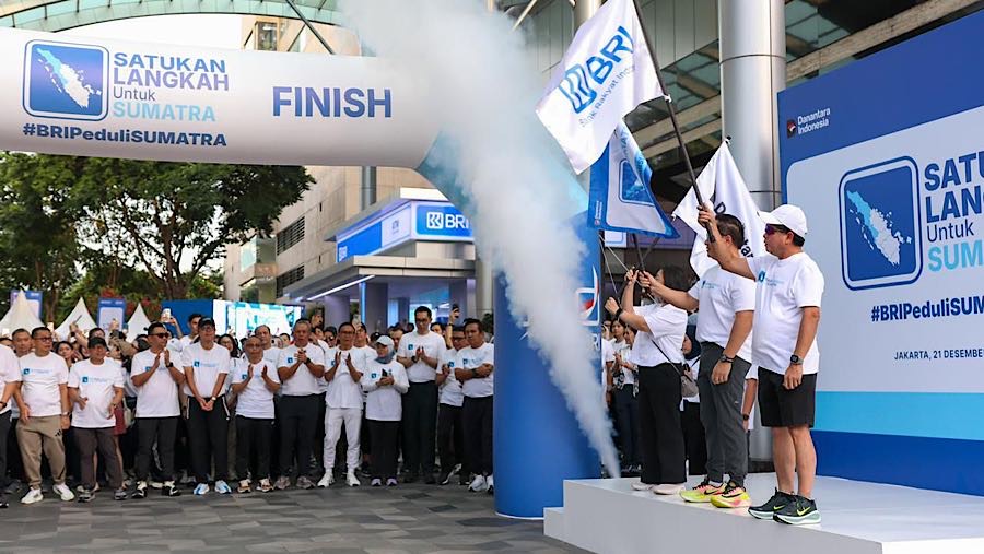 BRI Group sebagai bagian dari Danantara menyelenggarakan kegiatan bertajuk ‘Satukan Langkah untuk Sumatra’. (dok. BRI)