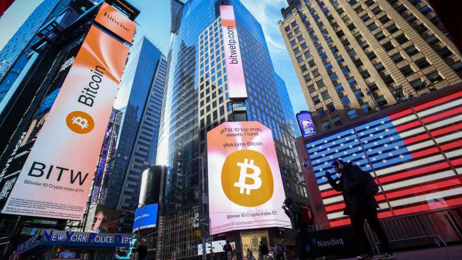 Turbulensi harga aset kripto dan Bitcoin 2025. Michael Nagle/Bloomberg