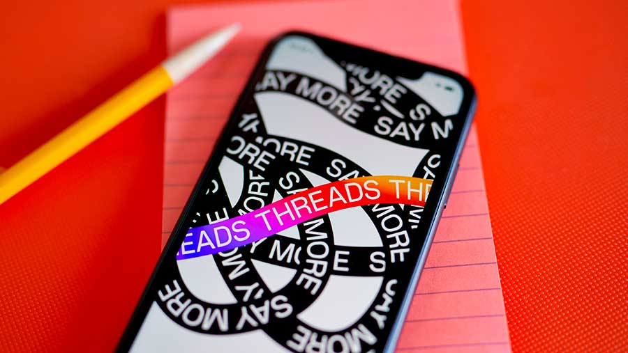 Ilustrasi Threads (Gabby Jones/Bloomberg)