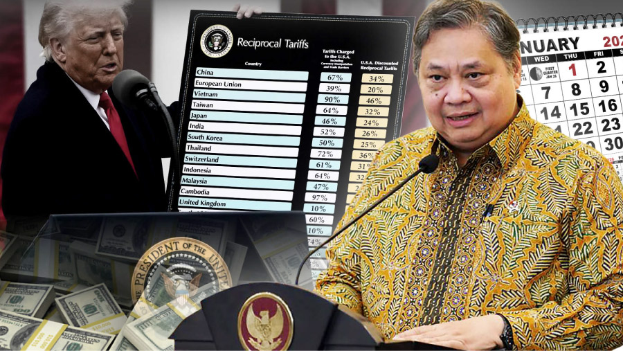 Airlangga Sebut Kesepakatan Tarif RI-AS Selesai Sebelum Akhir Januari 2026 (Diolah Berbagai Sumber)