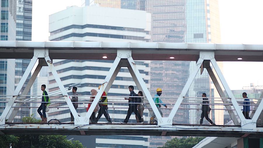 Gubernur DKI Jakarta, Pramono Anung bilang, UMP 2026 ini berdasarkan nilai alfa 0,75. (Bloomberg Technoz/Andrean Kristianto)