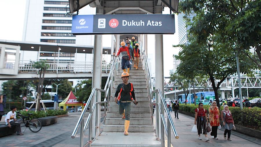 Upah Minimum Provinsi (UMP) Tahun 2026 DKI Jakarta kini sebesar Rp5.729.876 (Bloomberg Technoz/Andrean Kristianto)