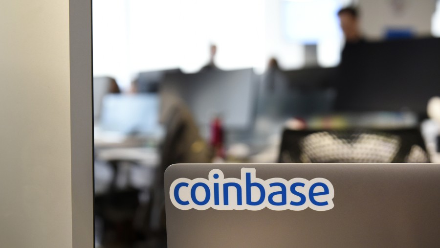Coinbase Global. (Bloomberg)