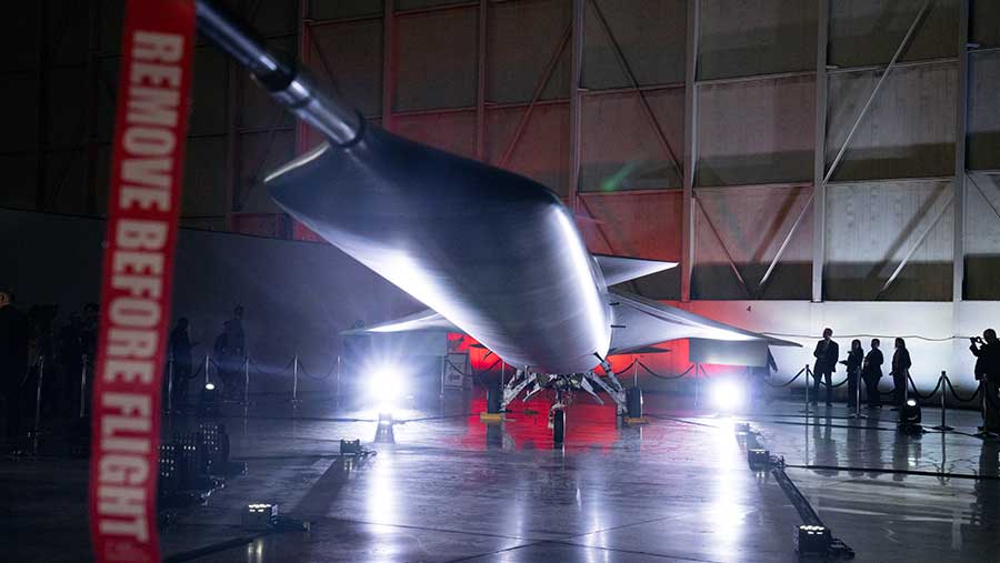 Pesawat Lockheed Martin X-59 (Eric Thayer/Bloomberg)