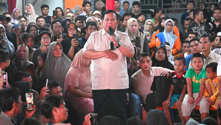 Kunjungan Presiden Prabowo di Tapsel, sekaligus bermalam tahun baru bersama warga (Dok. BPMI Setpres)