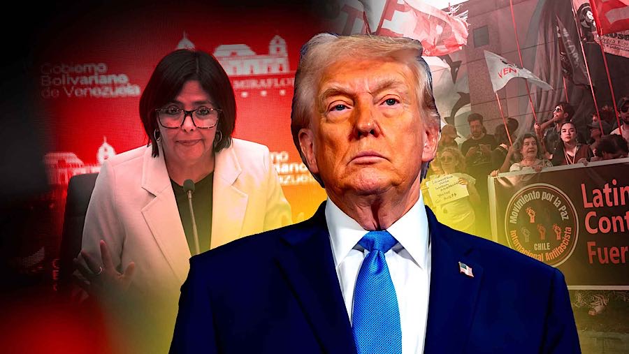 Setelah Maduro, Kini Trump Ancam Wapres Venezuela Delcy Rodriguez . (Foto: Diolah dari Berbagai Sumber)