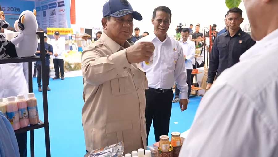 Panen Raya dan Pengumuman Swasembada Pangan, Karawang, 7 Januari 2026 (Tangkapan layar YouTube Sekretariat Presiden)